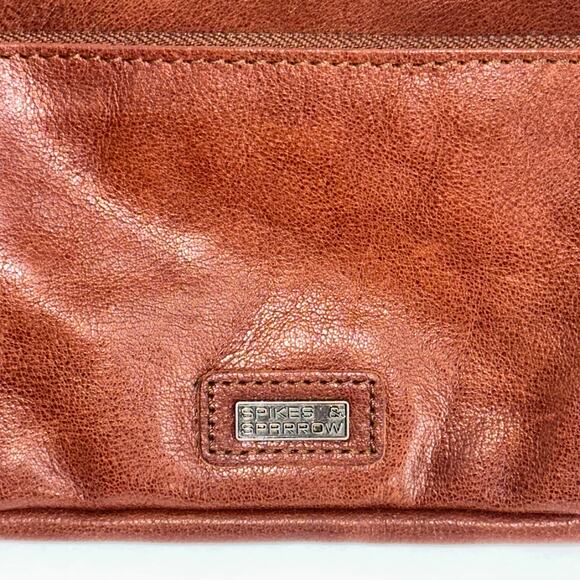 Spikes & Sparrow Leather Belt Bag Brown Adjustable Waist Hip Belt Fanny Pack - Picture 3 of 8